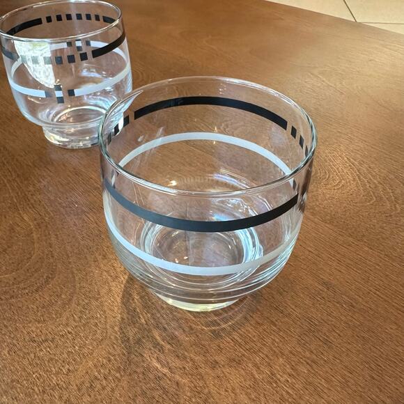 Vintage DOF Double Old Fashioned Contemporary Look Glasses Barware - Picture 6 of 9